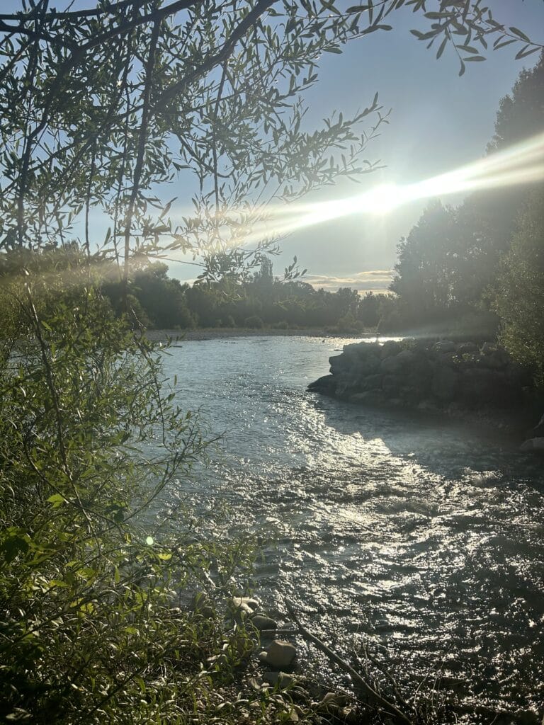 Confluence de la Gervanne et la Drôme
