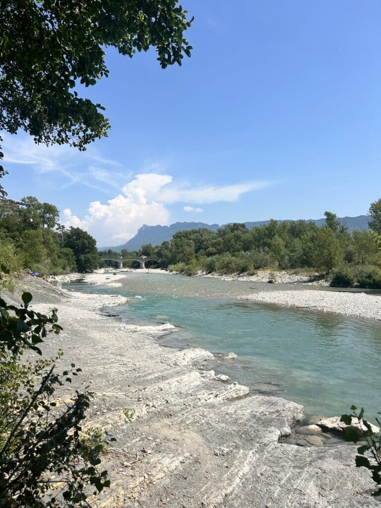Rivière Drôme à Mirabel et Blacons