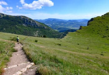Paysage de la Vallée de la Drôme entre Vercors et Provence